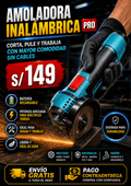 AMOLADORA INALAMBRICA