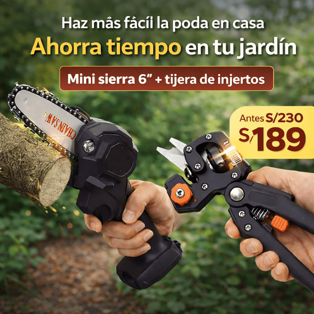 Combo completo para trabajos de jardinería
